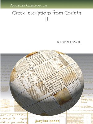 cover image of Greek Inscriptions from Corinth II